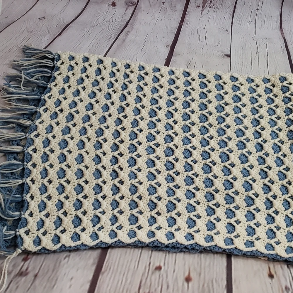Crocheted Wrap Runner Boho